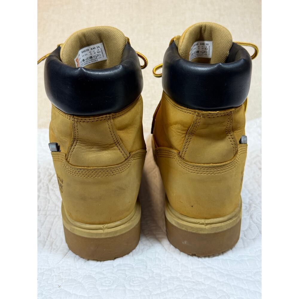 Timberland Pro Men's Tan 10M Waterproof Soft Toe Direct Attach 6 Inch Work Boots - Picture 5 of 13
